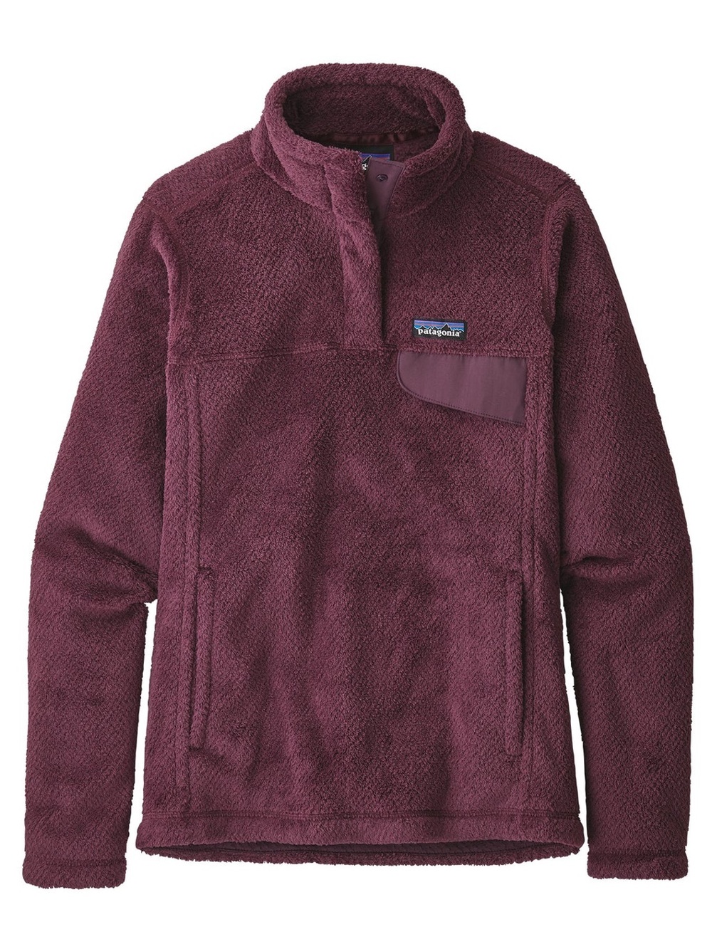 Patagonia Women's Re-Tool Snap-T Pullover Fleece Jacket - Burgundy Plum/Maroon